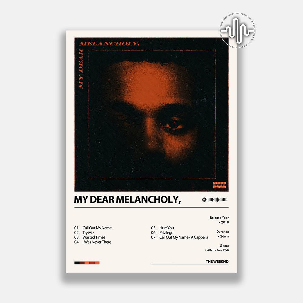 The Weeknd - My Dear Melancholy, | Affiche de couverture de l'album