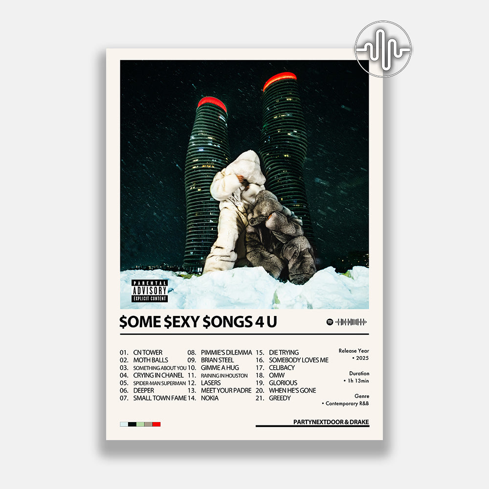 PARTYNEXTDOOR & Drake - $ome $exy $ongs 4 U | Album cover poster
