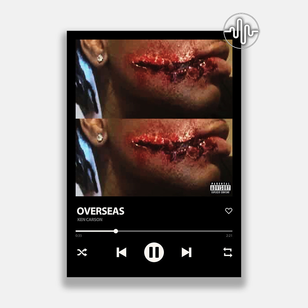 Ken Carson - overseas | Affiche de chanson numérique