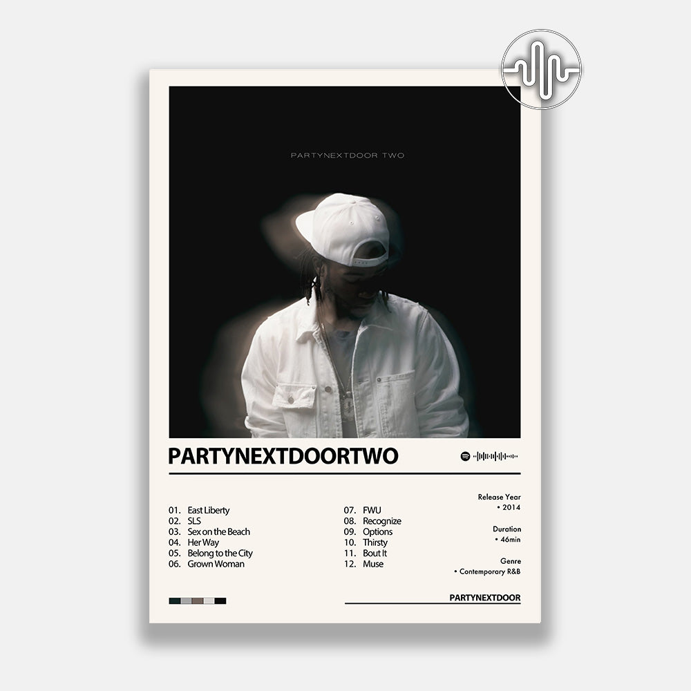 PARTYNEXTDOOR - PARTYNEXTDOORTWO | Album cover poster