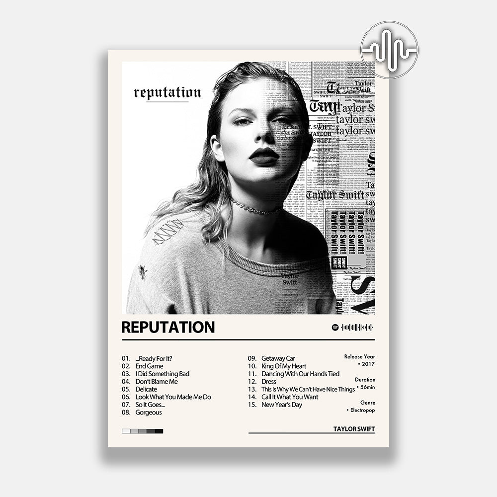 Taylor Swift - reputation | Affiche de couverture de l'album
