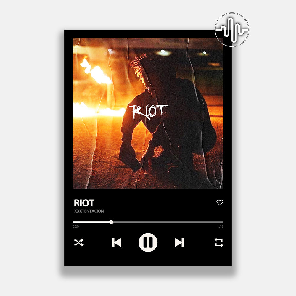 XXXTENTACION - Riot | Affiche de chanson numérique