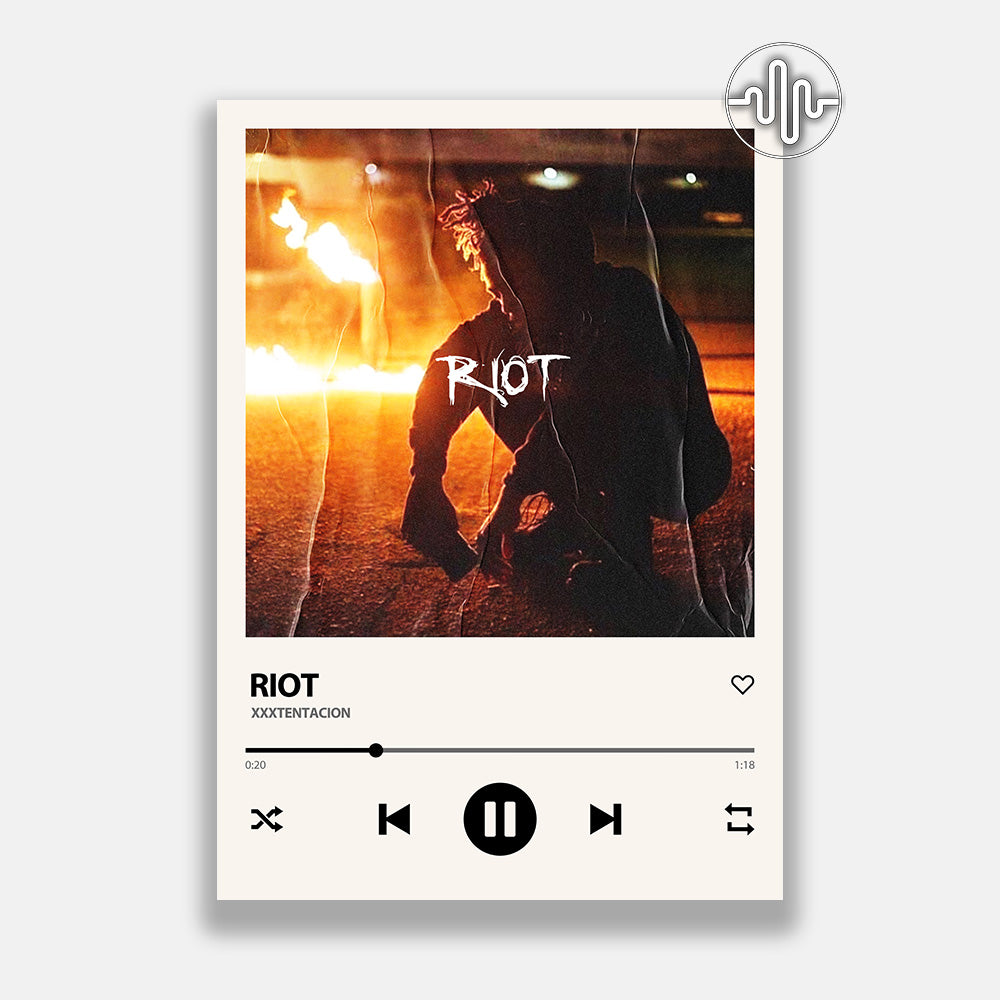 XXXTENTACION - Riot | Affiche de chanson numérique