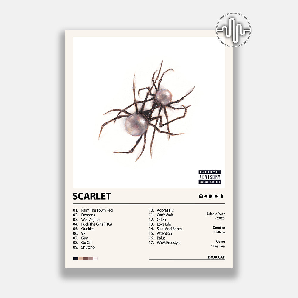 Doja Cat - Scarlet | Affiche de couverture de l'album