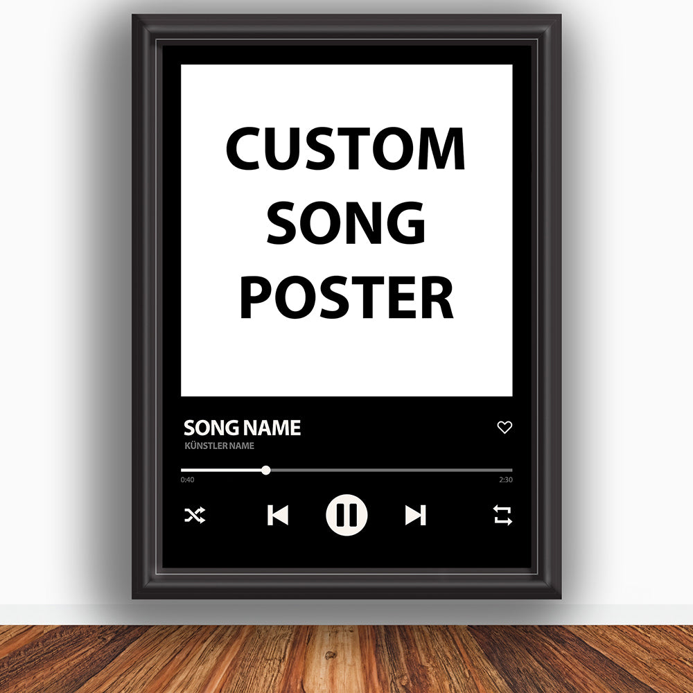Affiches de chansons personnalisées