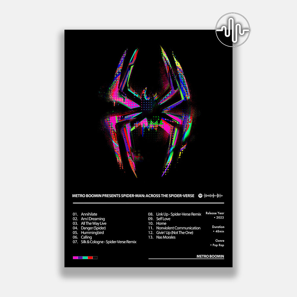 Metro Boomin - METRO BOOMIN PRESENTS SPIDER-MAN: ACROSS THE SPIDER-VERSE | Album cover poster