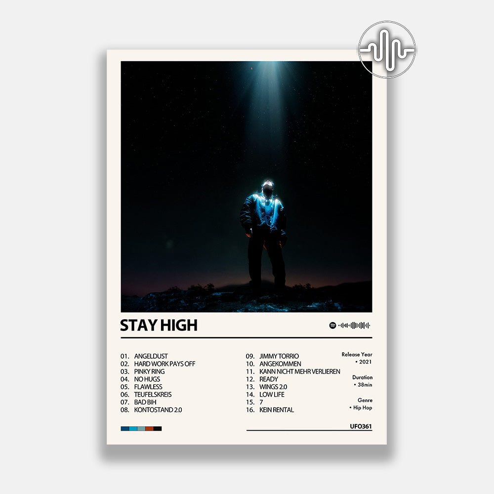 UFO361 - STAY HIGH | Album Cover Poster