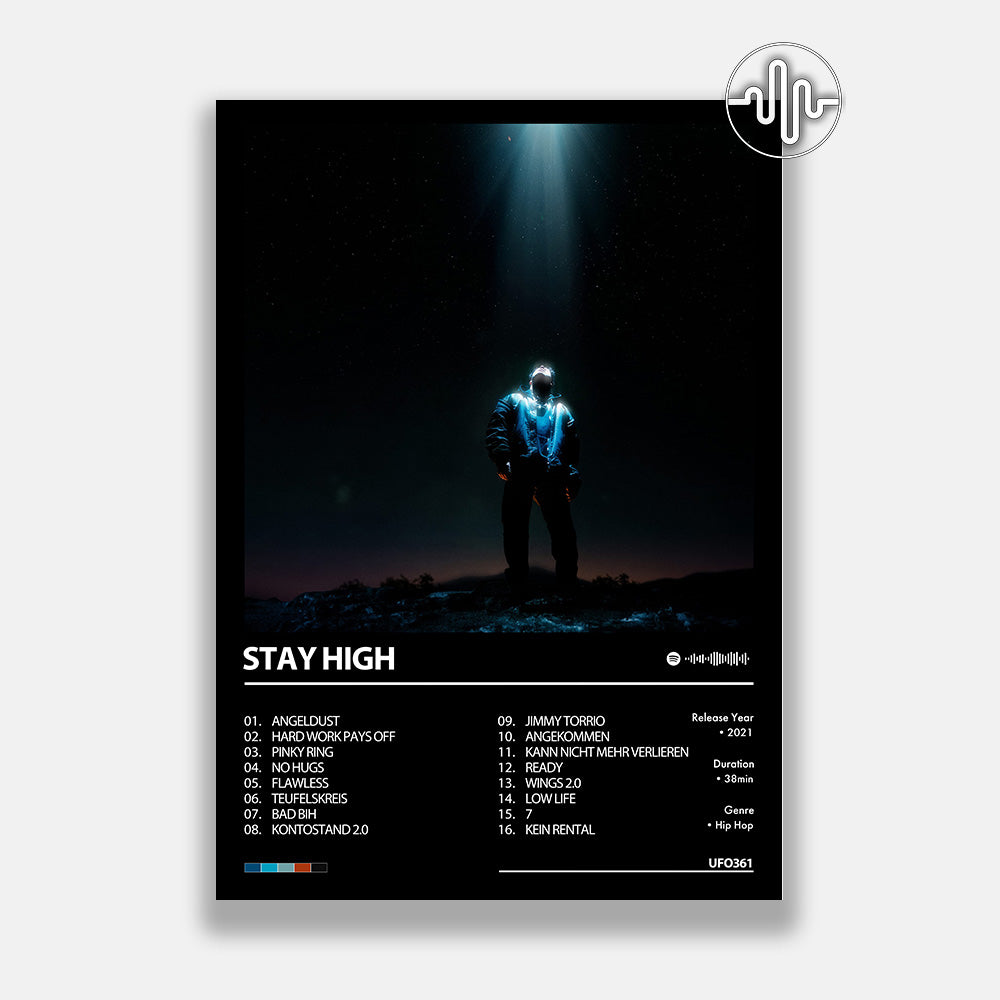 UFO361 - STAY HIGH | Album Cover Poster