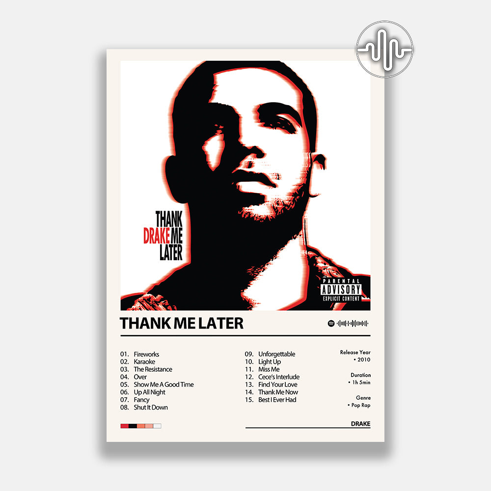 Drake - Thank Me Later | Affiche de couverture de l'album