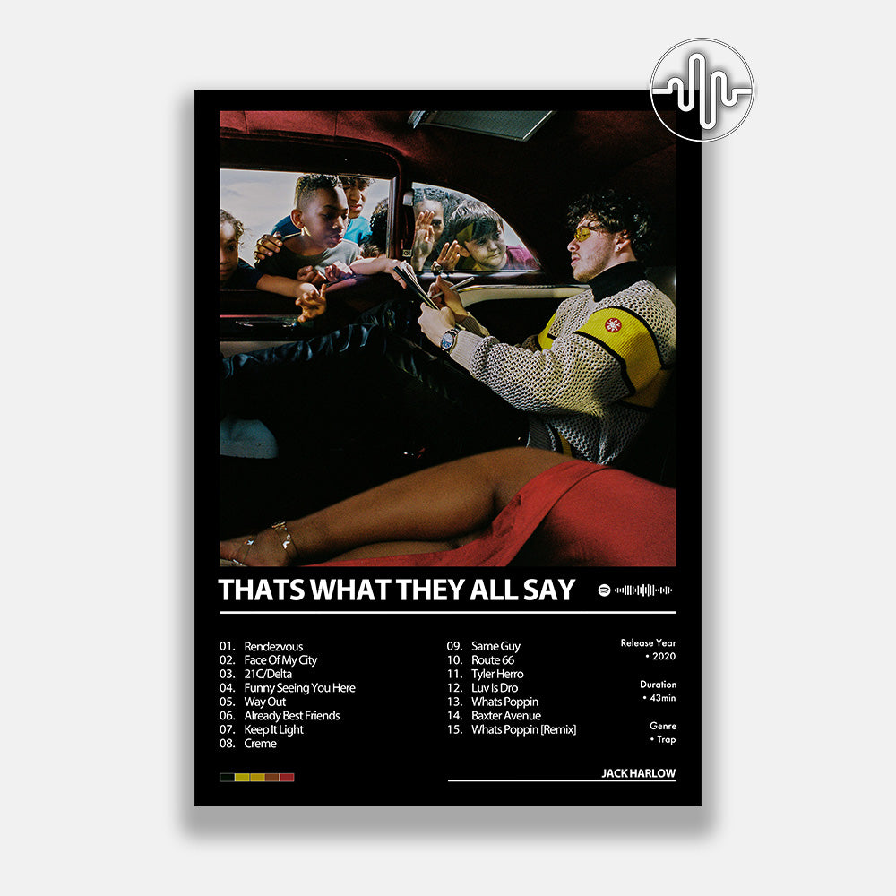 Jack Harlow - Thats What They All Say | Affiche de couverture de l'album