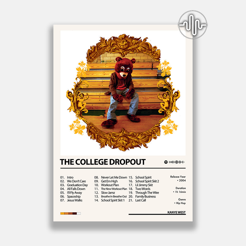 Kanye West - The College Dropout | Digital album cover poster