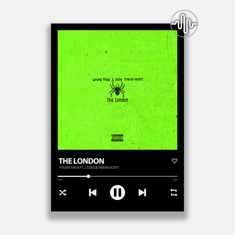 Young Thug, J. Cole & Travis Scott - The London | Affiche de chanson numérique