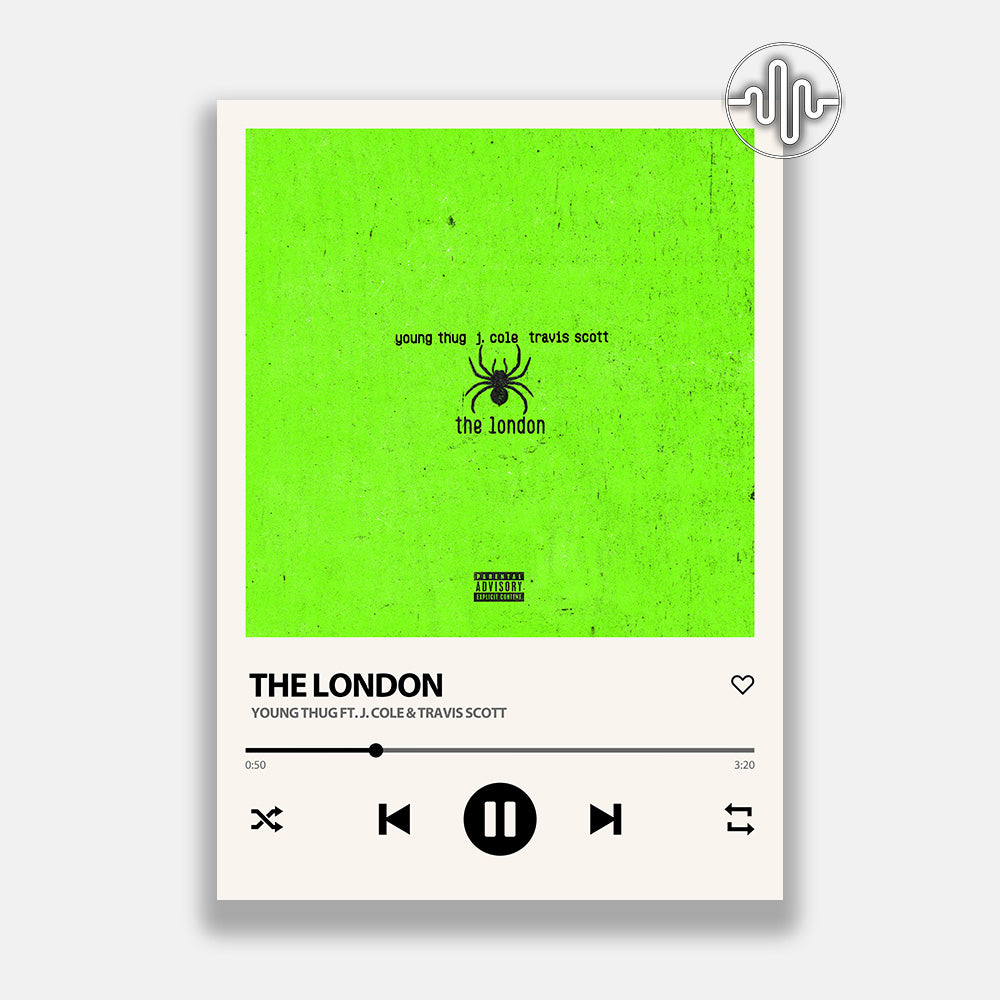 Young Thug, J. Cole & Travis Scott - The London | Affiche de chanson numérique