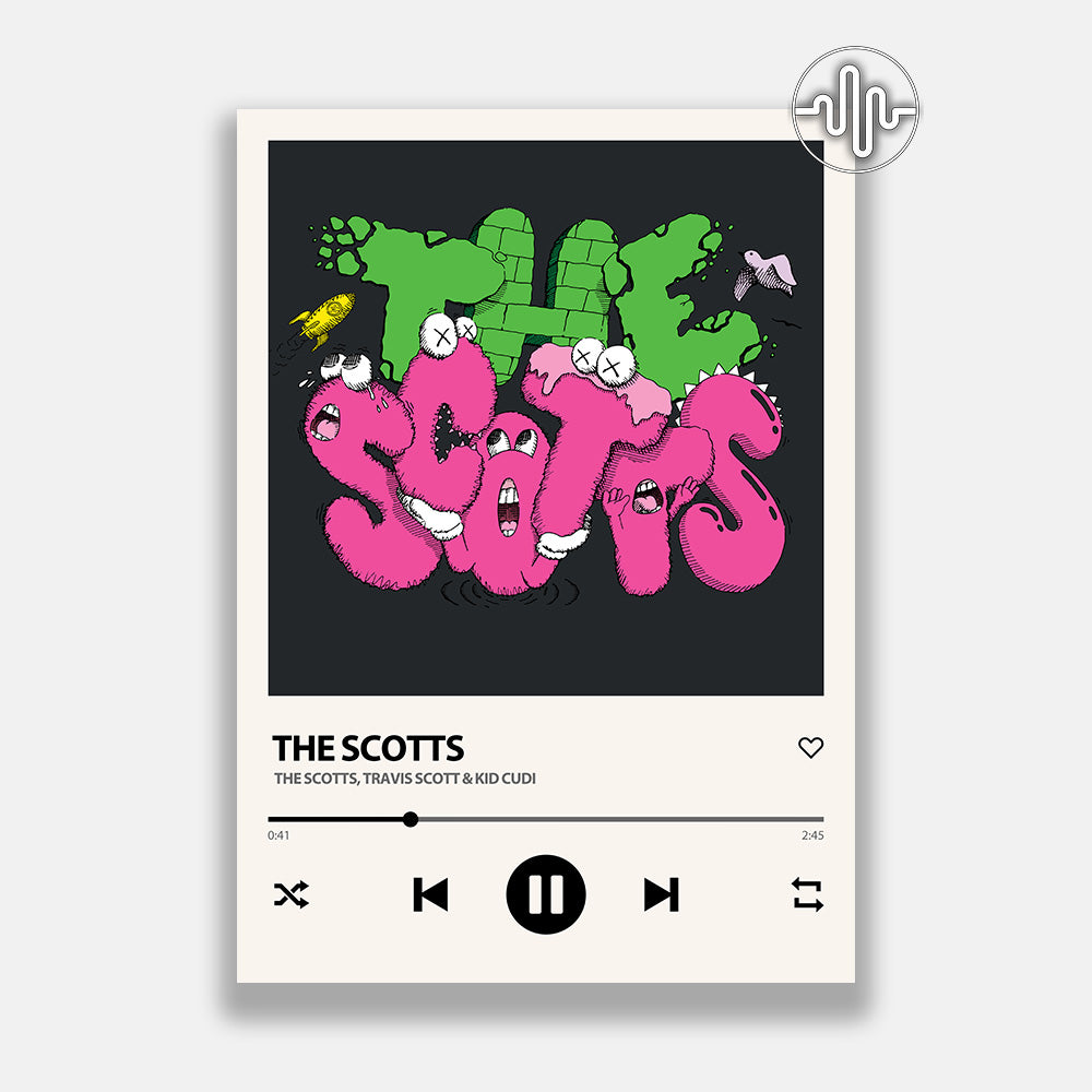 THE SCOTTS, Travis Scott & Kid Cudi - THE SCOTTS | Affiche de chanson numérique