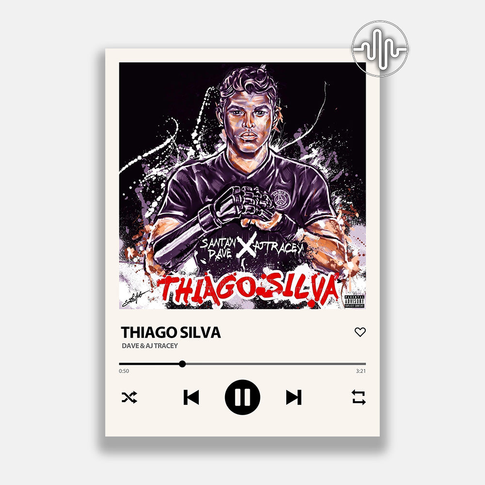 Dave & AJ Tracey - Thiago Silva | Affiche de chanson numérique