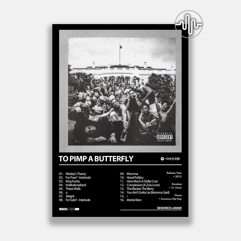 Kendrick Lamar - To Pimp A Butterfly | Affiche de couverture de l'album