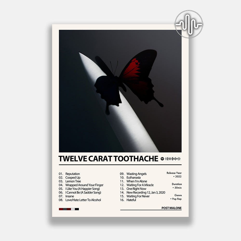 Post Malone - Twelve Carat Toothache | Album cover poster