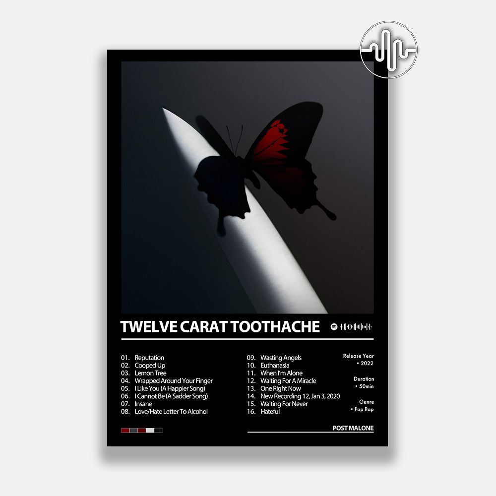 Post Malone - Twelve Carat Toothache | Album cover poster