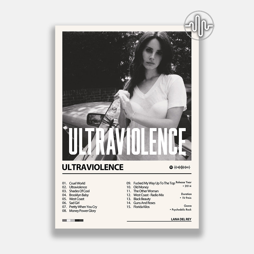 Lana Del Rey - Ultraviolence | Affiche de couverture de l'album