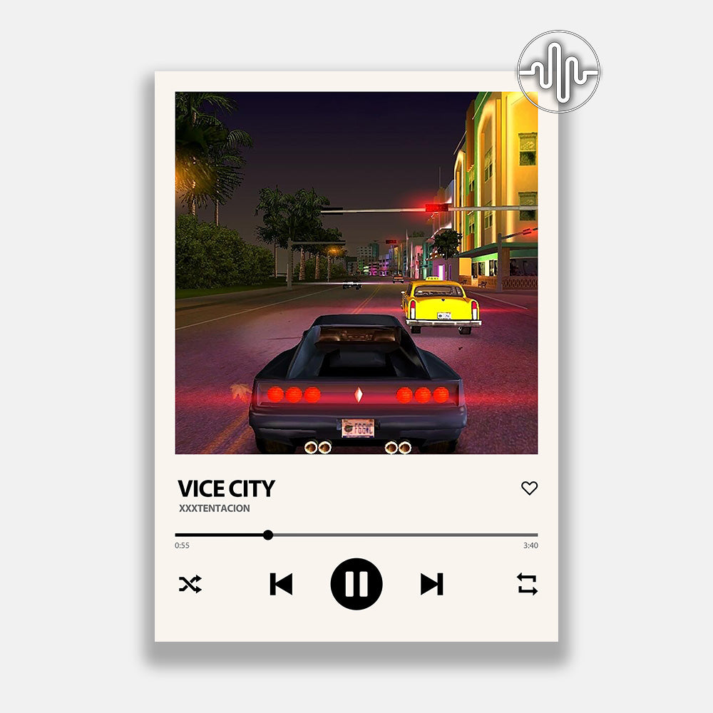 XXXTENTACION - vice city | Affiche de chanson numérique