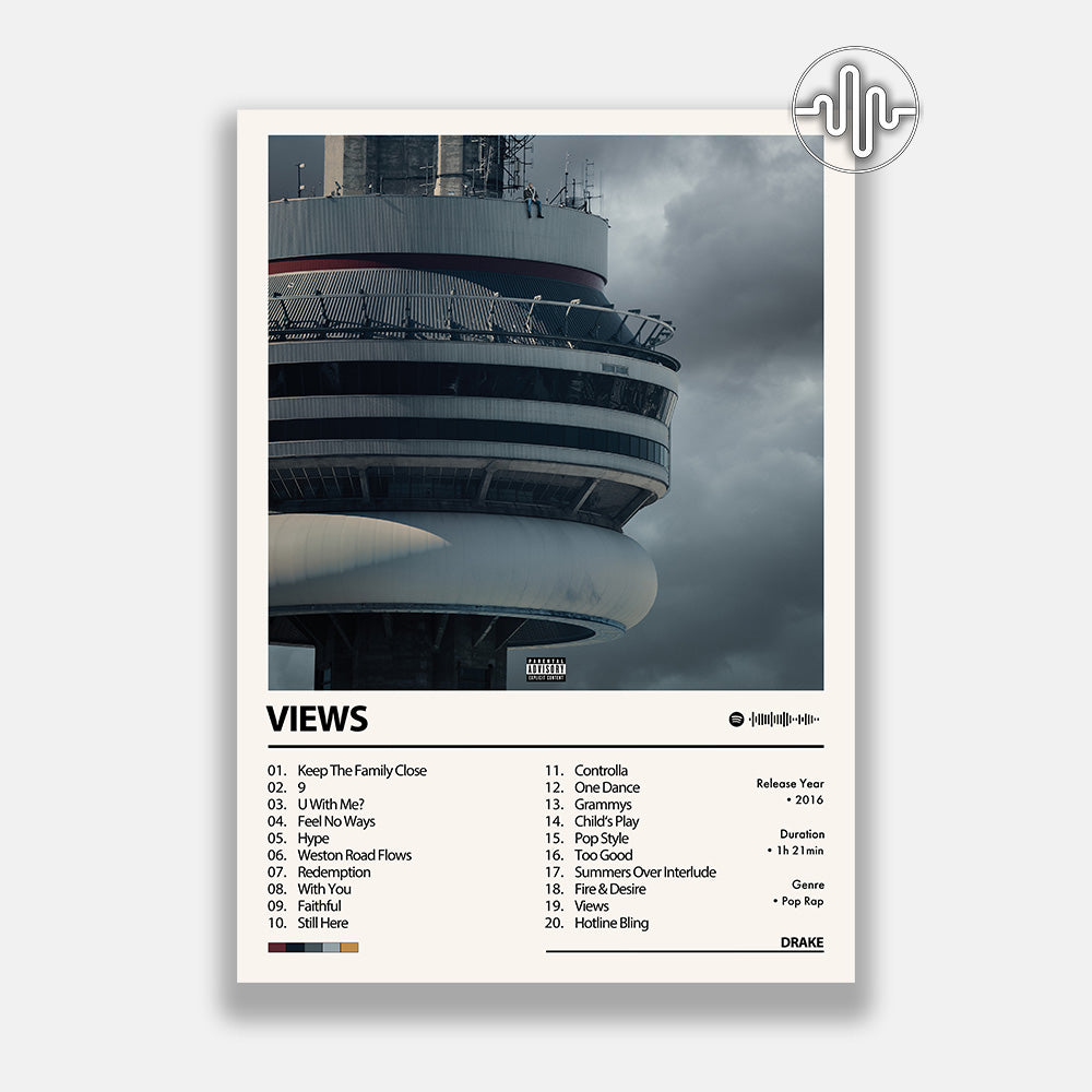 Drake - Views | Affiche de couverture de l'album