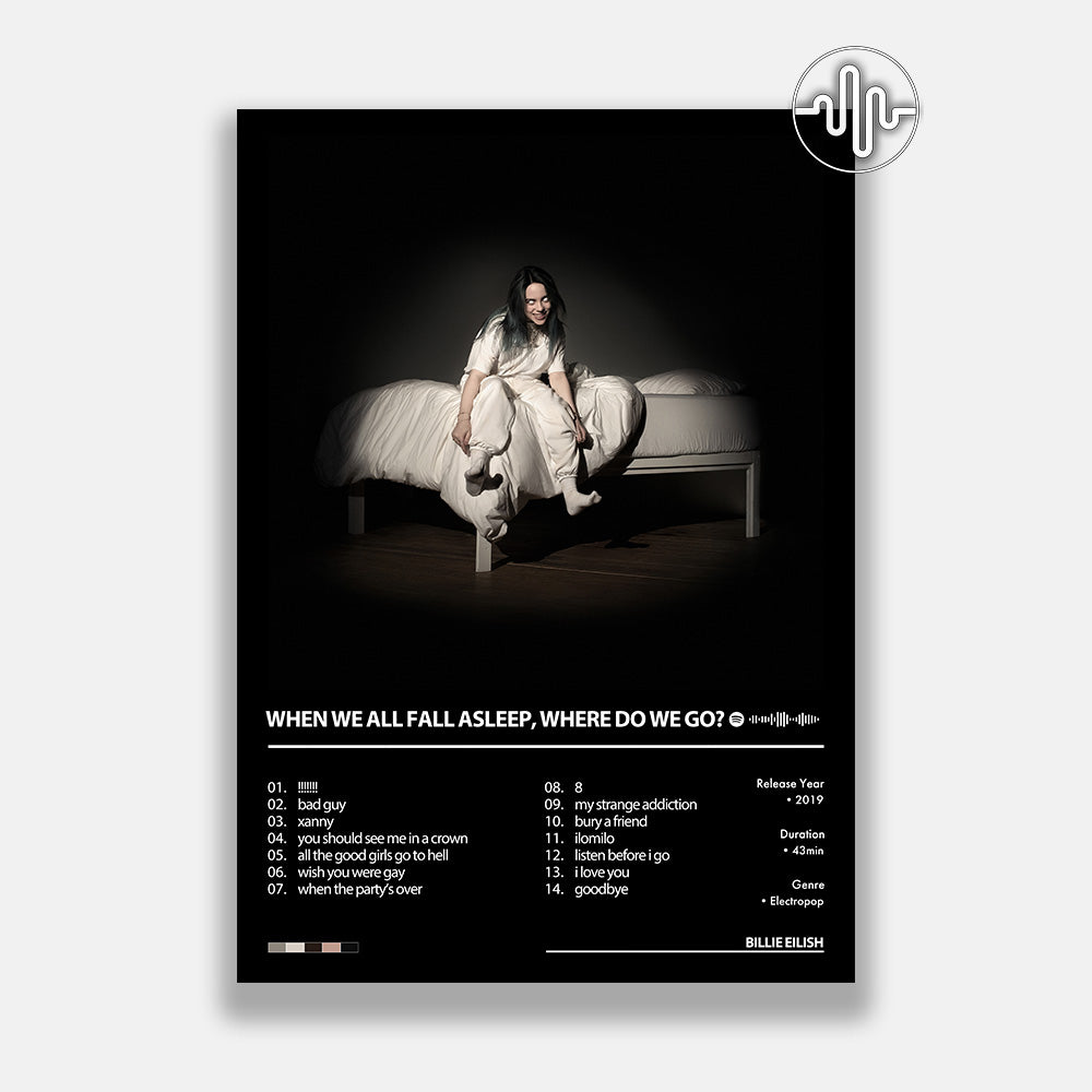 Billie Eilish - WHEN WE ALL FALL ASLEEP, WHERE DO WE GO? | Affiche de couverture d'album numérique