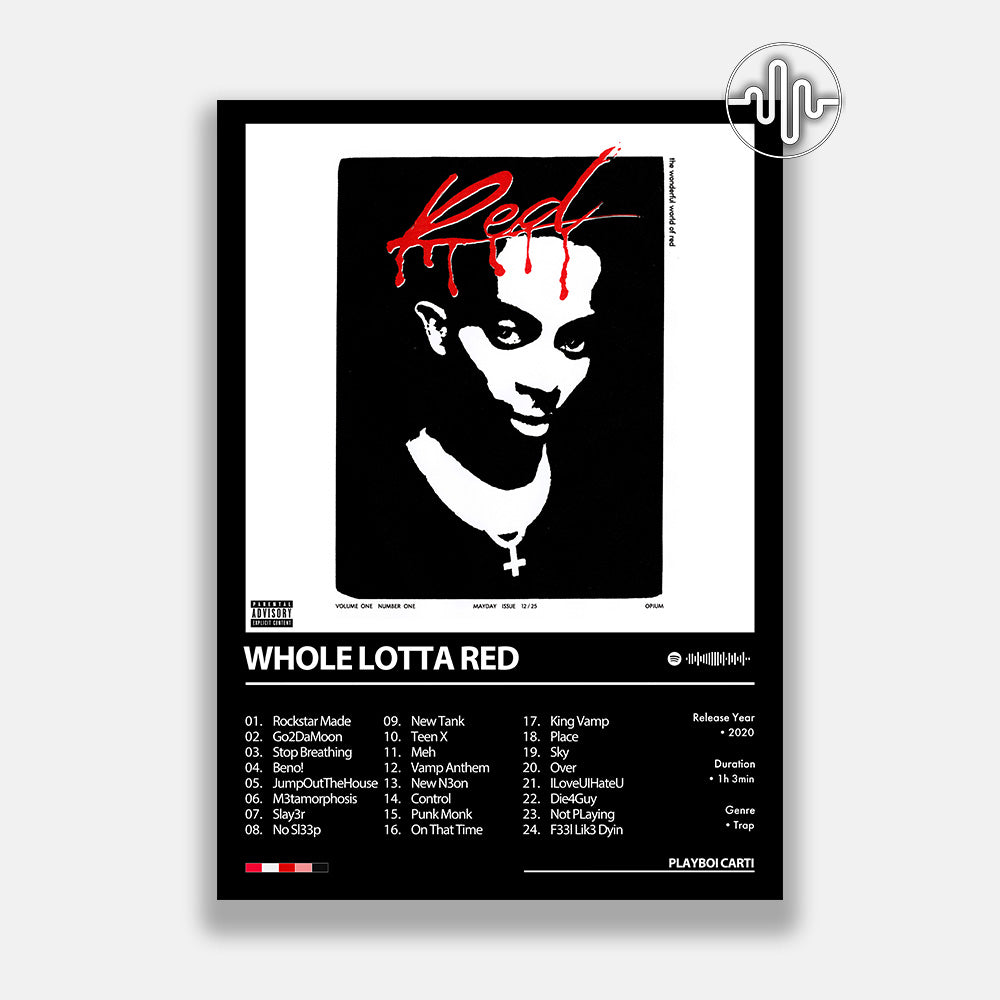 Playboi Carti - Whole Lotta Red | Album Cover Poster