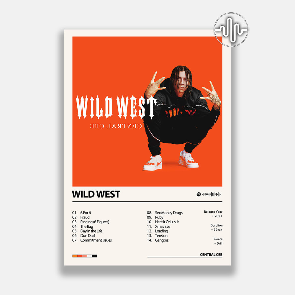 Central Cee - Wild West | Affiche de couverture de l'album