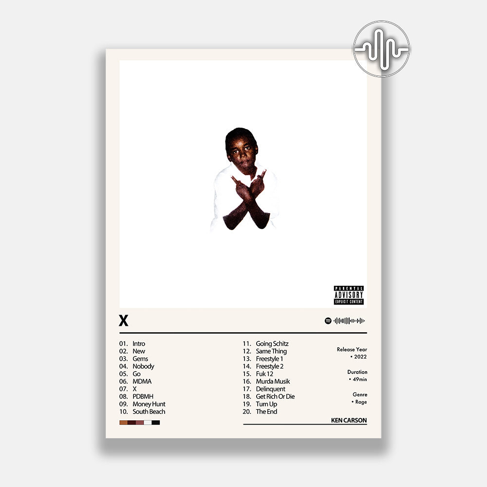 Ken Carson - X | Album cover poster