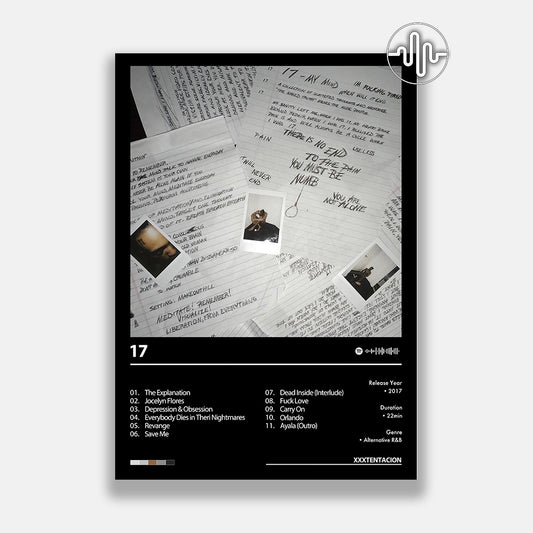 XXXTENTACION - 17 | Album cover poster