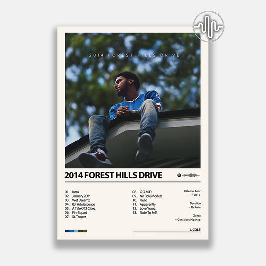 J. Cole - 2014 Forest Hills Drive | Affiche de couverture de l'album