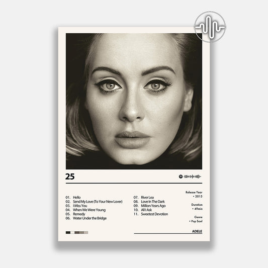 Adele - 25 | Affiche de couverture d'album numérique
