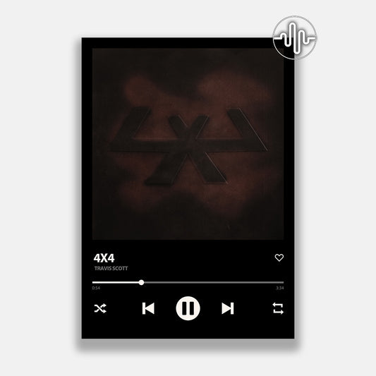 Travis Scott - 4X4 | Affiche de chanson numérique
