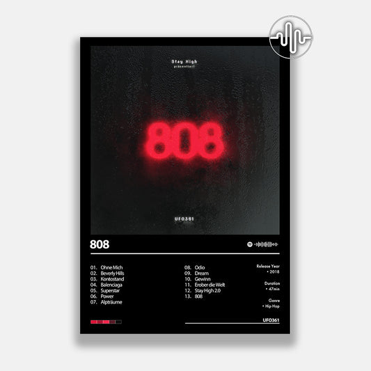 UFO361 - 808 | Album cover poster
