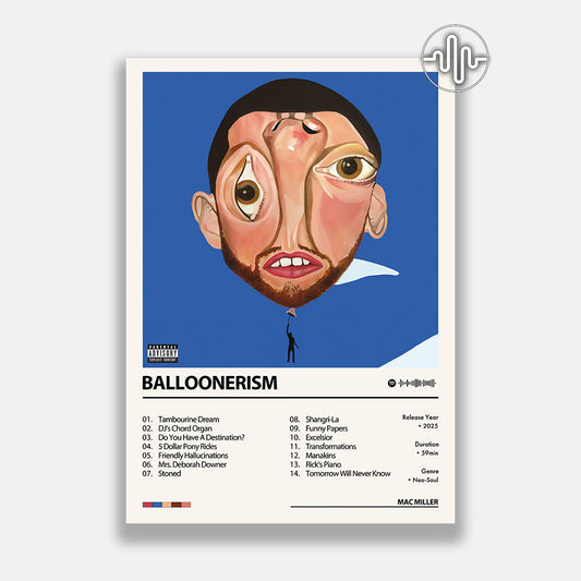 Mac Miller - Balloonerism | Album Cover Poster