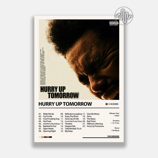 The Weeknd - Hurry Up Tomorrow | Digital album cover poster