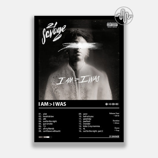 21 Savage - i am>i was | Affiche de couverture d'album numérique