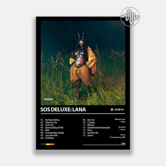 SZA - SOS Deluxe: LANA | Affiche de couverture de l'album
