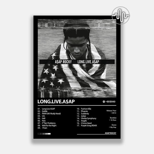 A$AP Rocky - LONG.LIVE.A$AP | Affiche de couverture d'album numérique