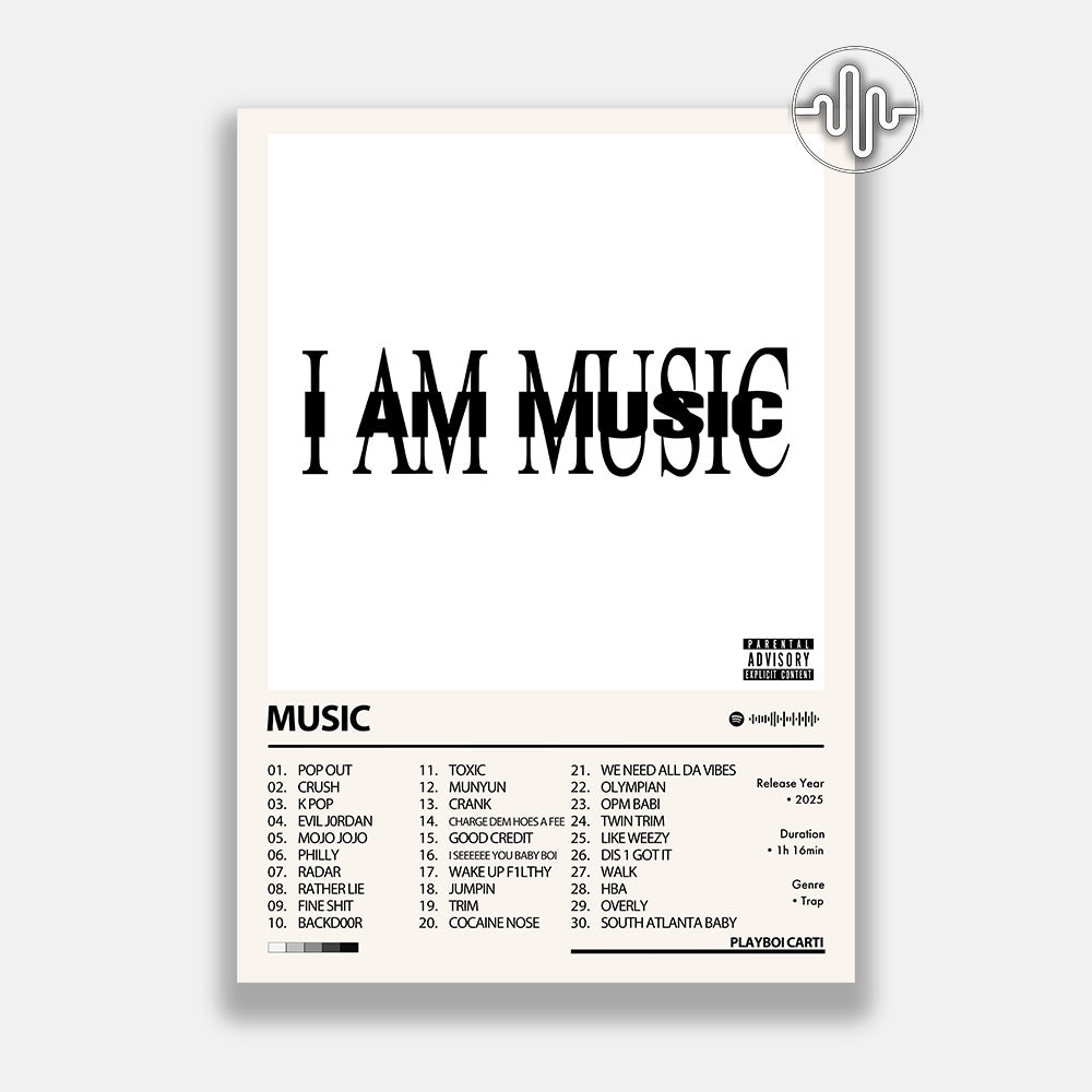 Playboi Carti - MUSIC | Affiche de couverture d'album numérique