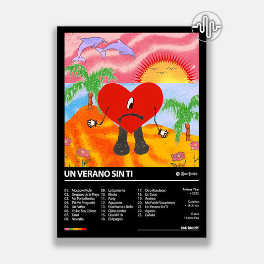 Bad Bunny - Un Verano Sin Ti | Digital album cover poster