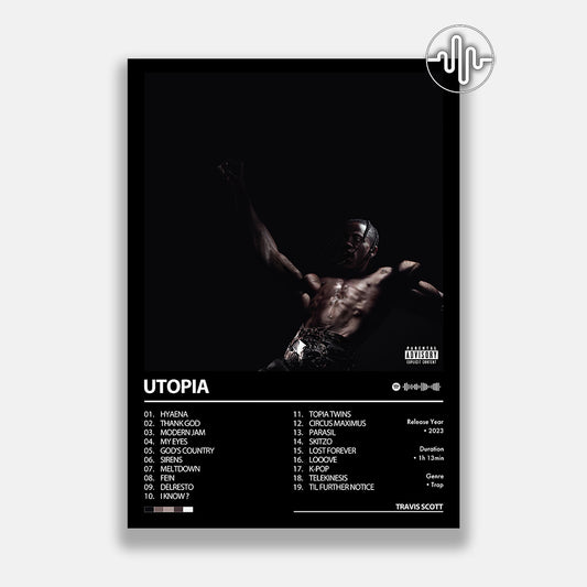 Travis Scott - UTOPIA | Affiche de couverture d'album numérique
