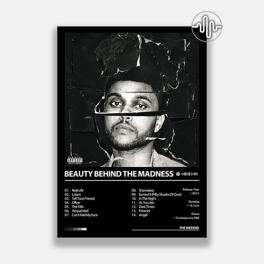 The Weeknd - Beauty Behind The Madness | Affiche de couverture de l'album