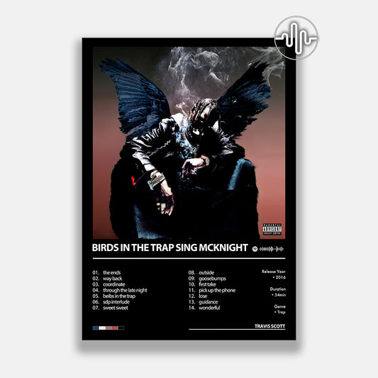Travis Scott - Birds In The Trap Sing McKnight | Affiche de couverture d'album numérique
