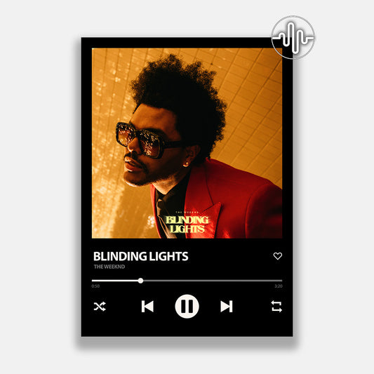 The Weeknd - Blinding Lights | Affiche de chanson numérique