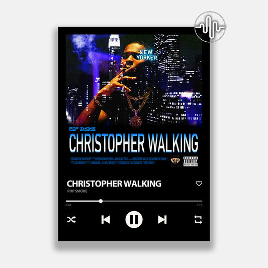 Pop Smoke - Christopher Walking | Affiche de chanson numérique