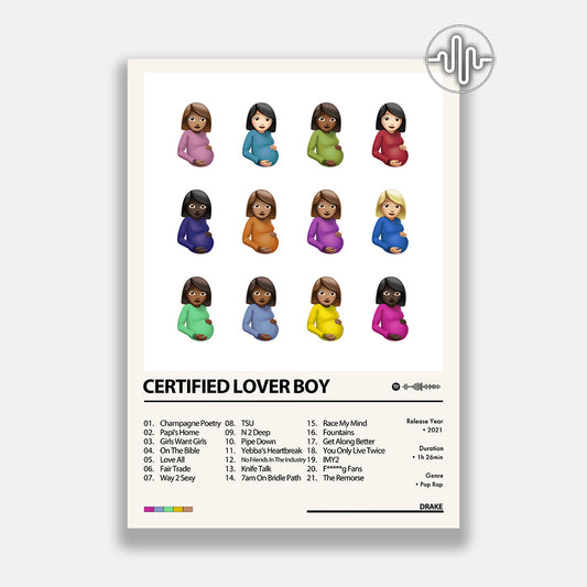 Drake - Certified Lover Boy | Affiche de couverture de l'album