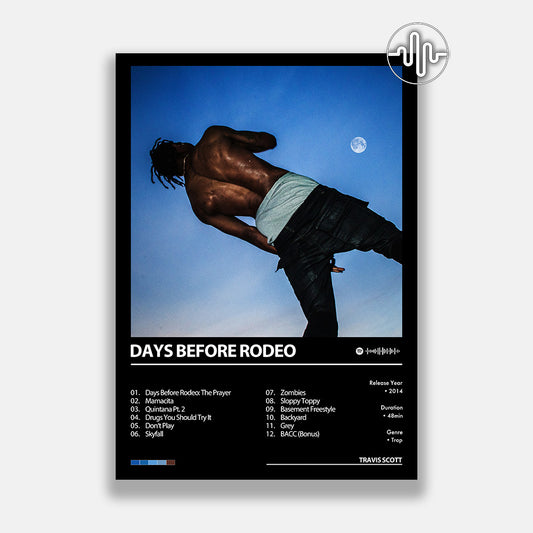 Travis Scott - DAYS BEFORE RODEO | Affiche de couverture d'album numérique