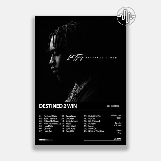 Lil Tjay - Destined 2 Win | Affiche de couverture de l'album