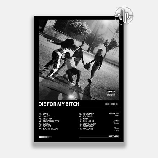 Baby Keem - DIE FOR MY BITCH | Affiche de couverture d'album numérique